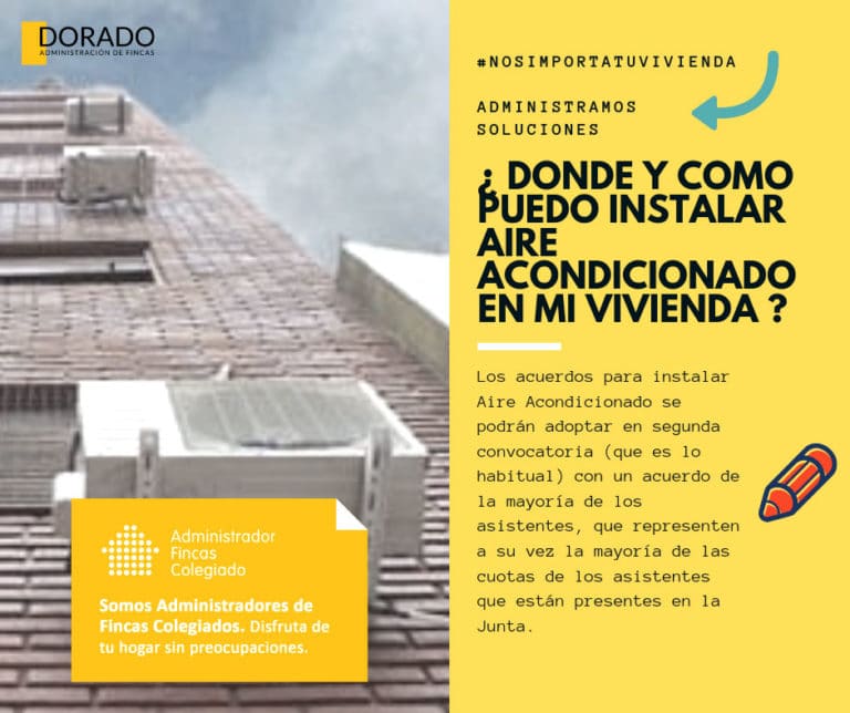 donde instalar aire acondicionado administracion de fincas dorado ayg