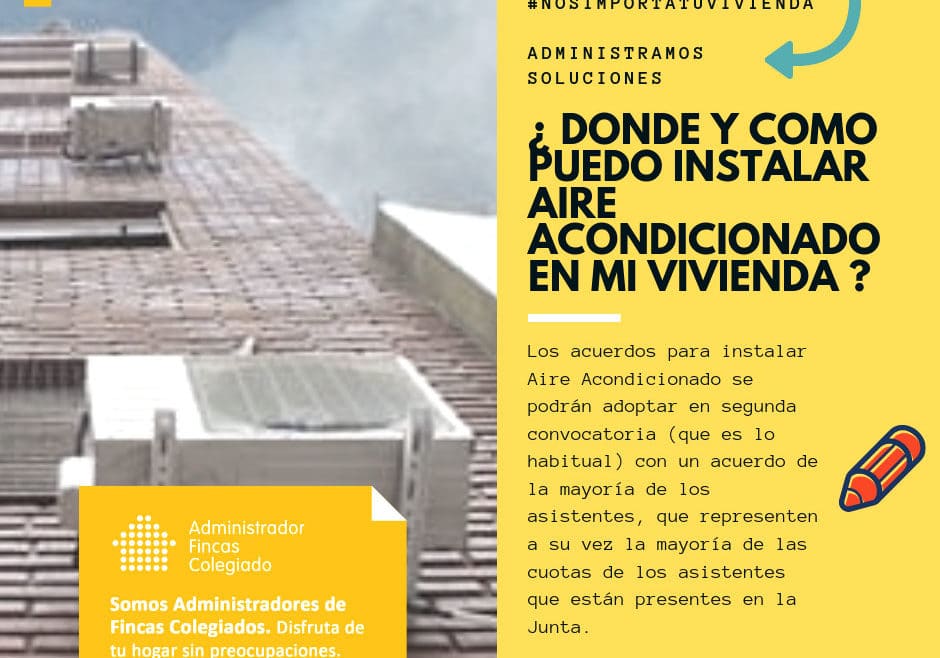 donde instalar aire acondicionado administracion de fincas dorado ayg