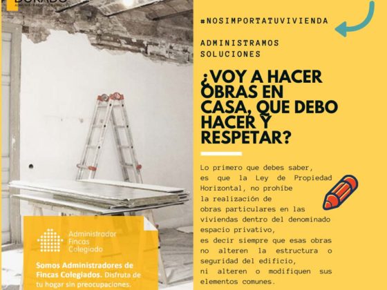 VOY A HACER OBRAS EN CASA QUE DEBO HACER Y RESPETAR Dorado Administración y Gestión