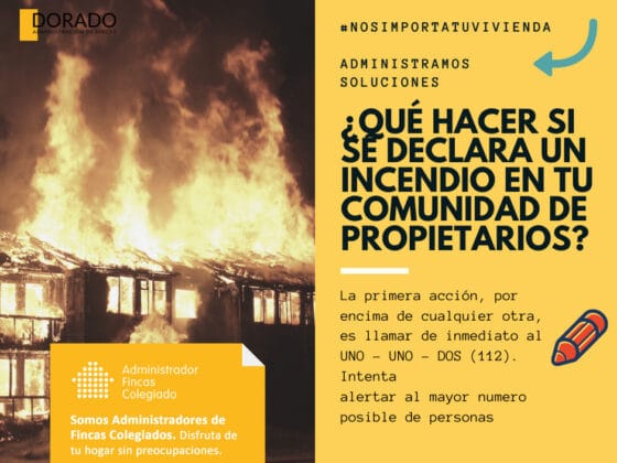 ¿Que hacer si se declara un incendio en tu comunidad de propietarios? dorado administracion y gestion de fincas