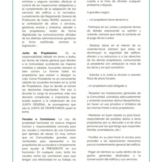 Dorado Administración y Gestion de Fincas Manual del Presidente guia para ejercer la presidencia 5